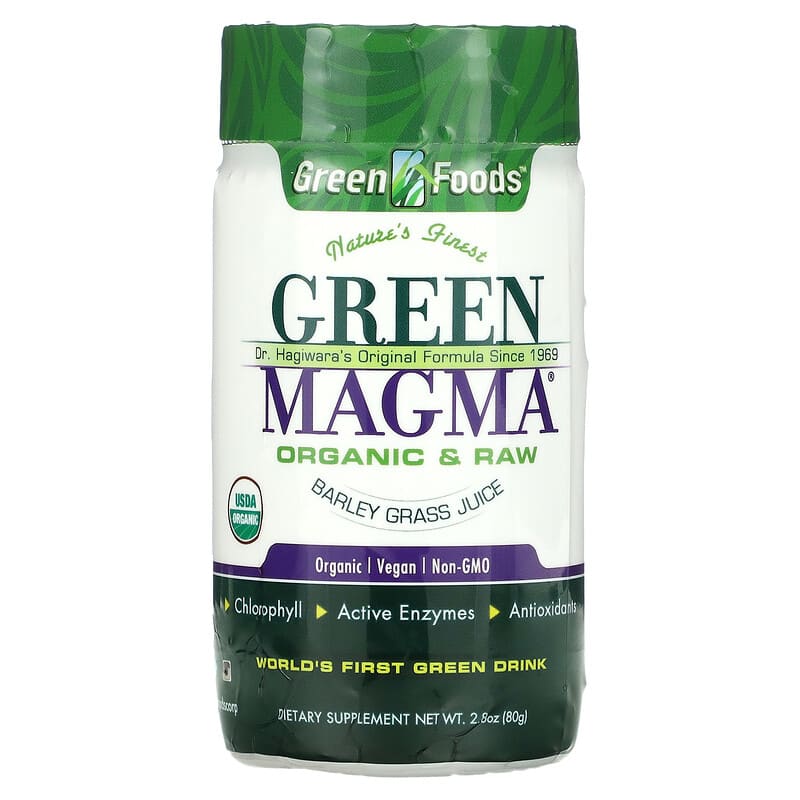 Green Foods Corporation Green Magma Barley Grass Juice Powder 2.8 oz (80 g) 83851204070