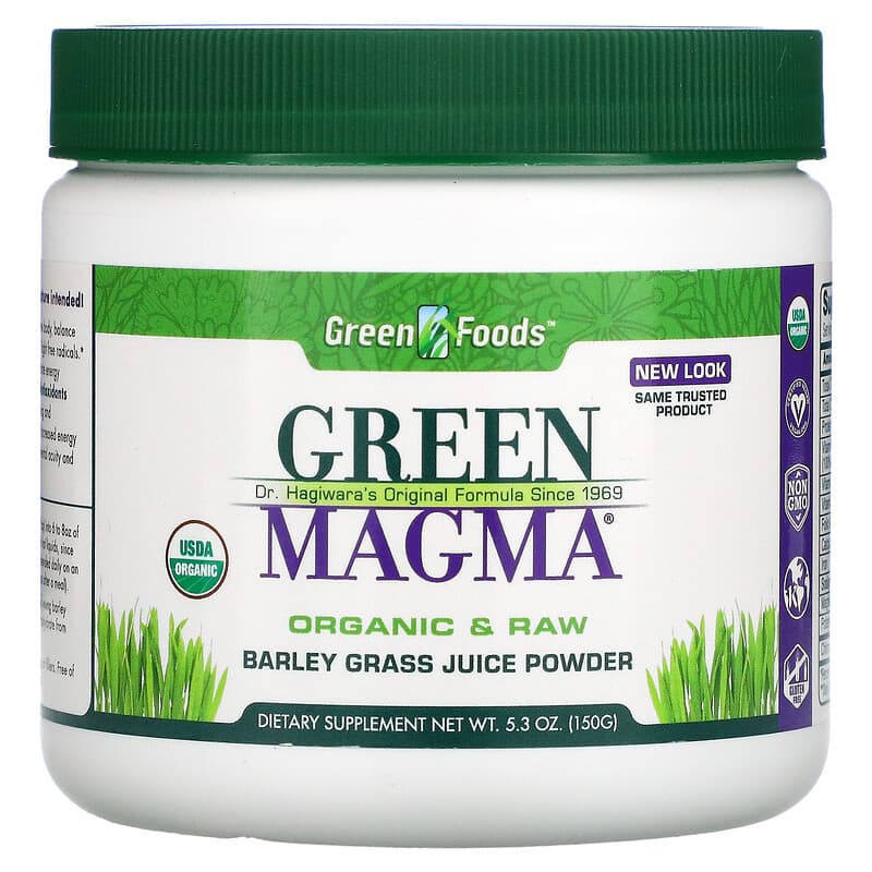 Green Foods Corporation Green Magma Barley Grass Juice Powder 5.3 oz (150 g) 83851204315