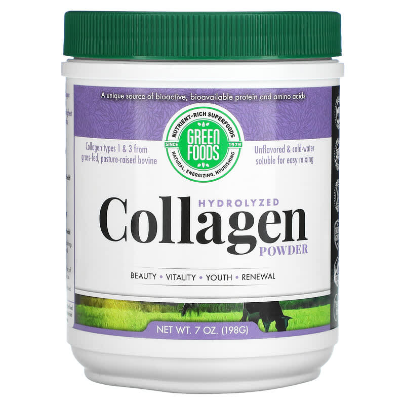 Green Foods Corporation Hydrolyzed Collagen Powder 7 oz (198 g) 83851306002
