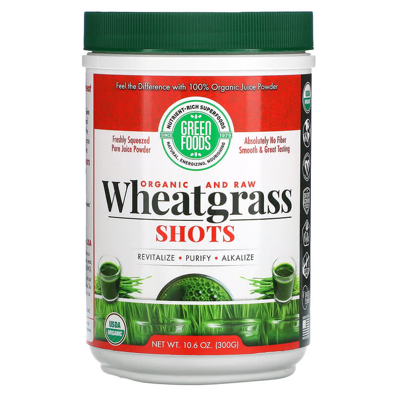 Green Foods Corporation Organic and Raw Wheatgrass Shots 10.6 oz (300 g) 83851203448