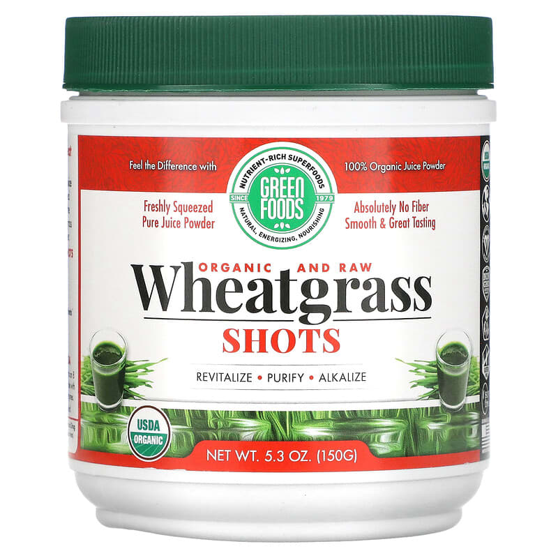 Green Foods Corporation Organic & Raw Wheatgrass Shots 5.3 oz (150 g) 83851203332