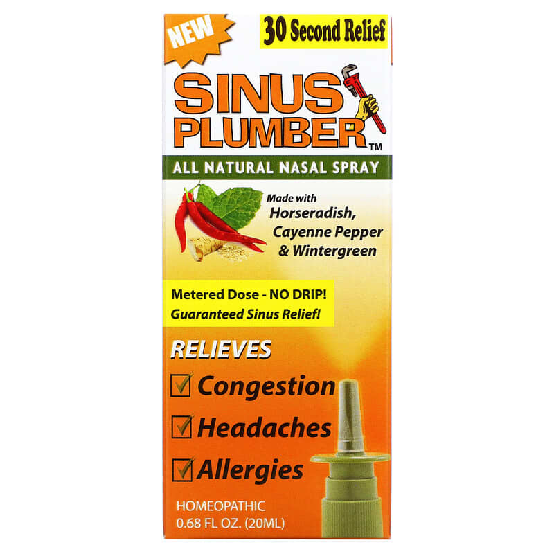 Greensations Sinus Plumber All Natural Nasal Spray 0.68 fl oz (20 ml) 899312003010
