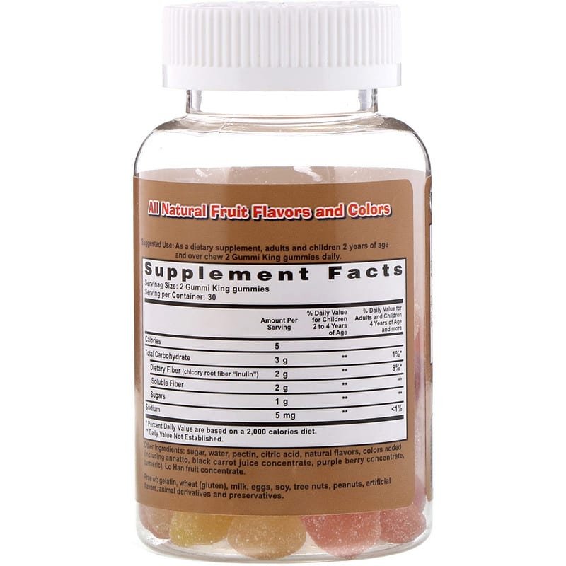 GummiKing, Fiber, 60 Gummies 835776001346