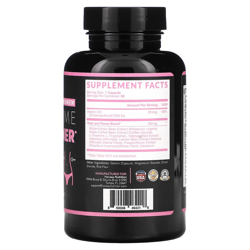 Havasu Nutrition, Nighttime Fat Burner, For Women, 60 Capsules 850008464218