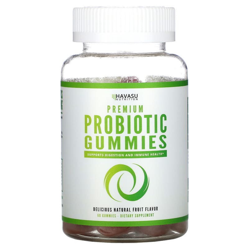 Havasu Nutrition Premium Probiotic Gummies Natural Fruit  60 Gummies 850008464201