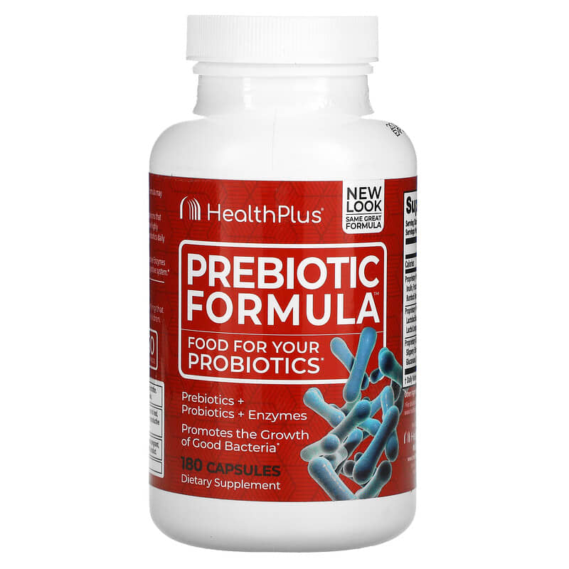 Health Plus Inc. Prebiotic Formula 500 mg 180 Capsules 83502103530