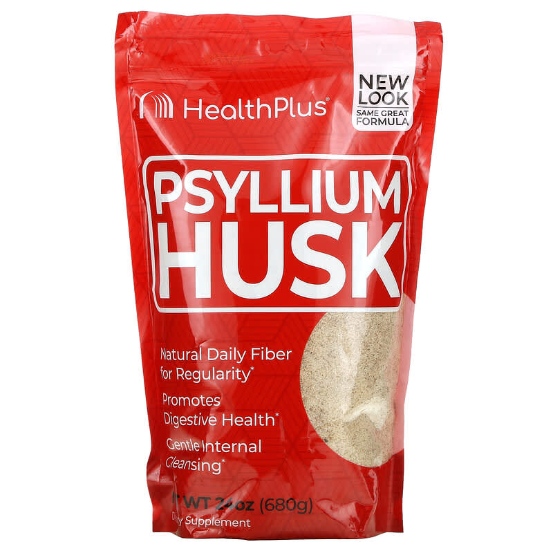 Health Plus Inc. Psyllium Husk 24 oz (680 g) 83502401223