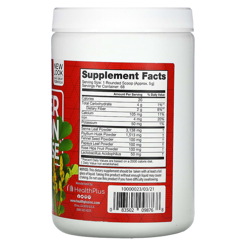 Health Plus Inc., Super Colon Cleanse, 12 oz (340 g) 83502098768
