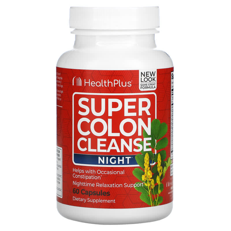 Health Plus Inc. Super Colon Cleanse Night 60 Capsules 83502087816