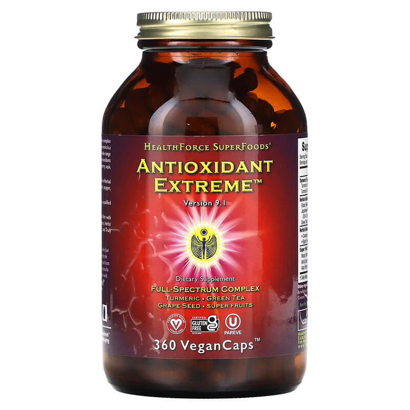 HealthForce Superfoods Antioxidant Extreme Version 9.1 360 VeganCaps 650786000024