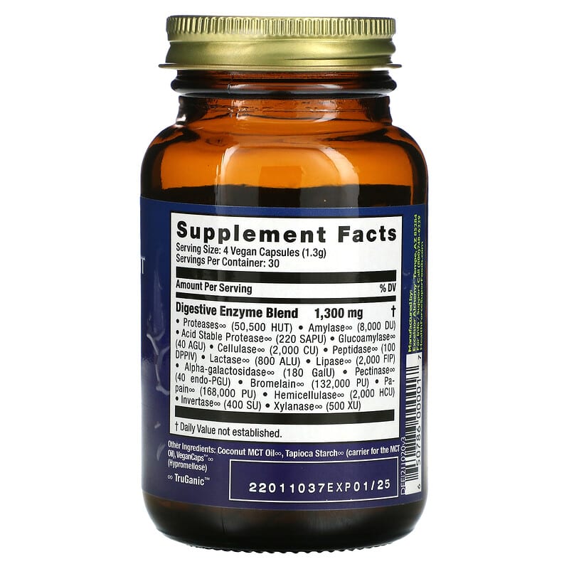 HealthForce Superfoods, Digestion Enhancement Enzymes, 120 VeganCaps 650786000017