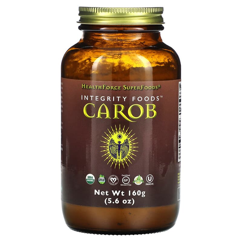 HealthForce Superfoods Integrity Foods Carob 5.6 oz (160 g) 650786003506