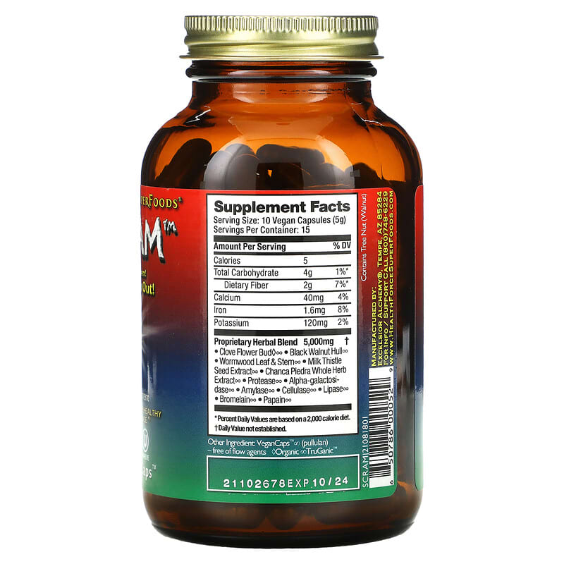 HealthForce Superfoods, Scram, 150 VeganCaps 650786000529