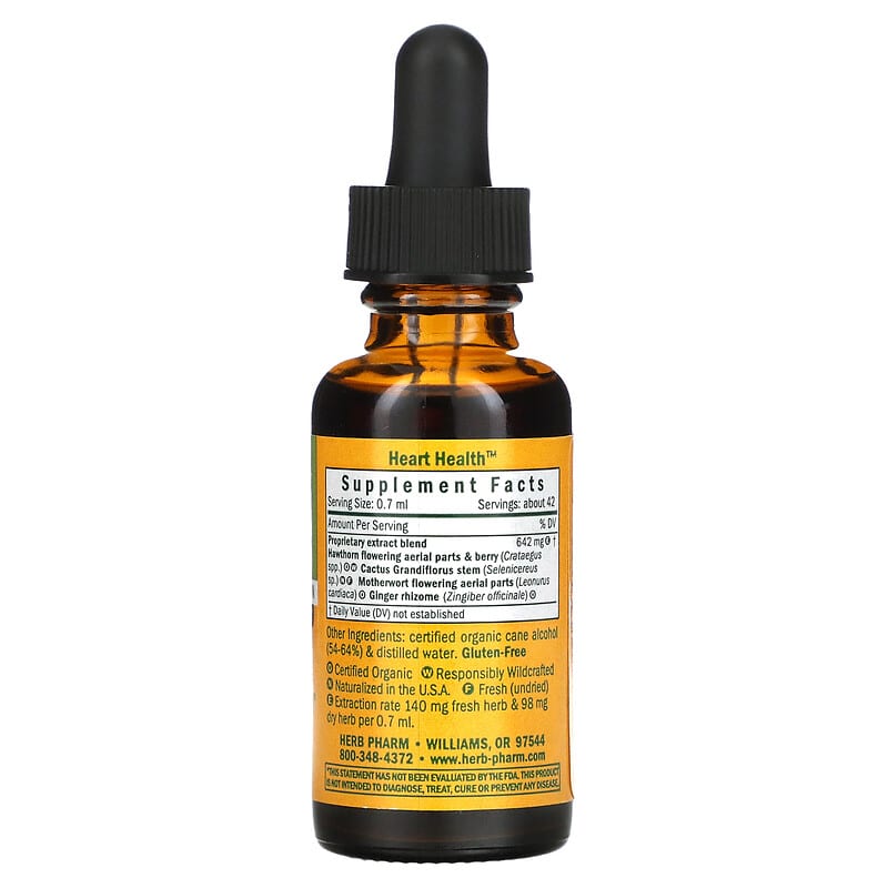 Herb Pharm, Heart Health, 1 fl oz (30 ml) 90900000071