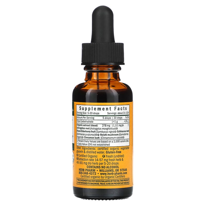 Herb Pharm, Kid's Immune Fortifier, System Builder, Alcohol Free, 1 fl oz (30 ml) 90700030834