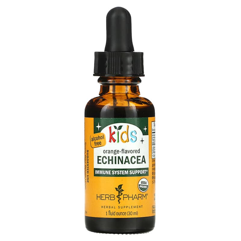 Herb Pharm Kids Echinacea Alcohol Free Orange Flavored 1 fl oz (30 ml) 90900000705
