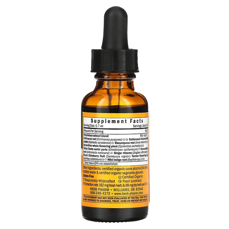 Herb Pharm, Rapid Immune Boost, 1 fl oz (30 ml) 90900000149