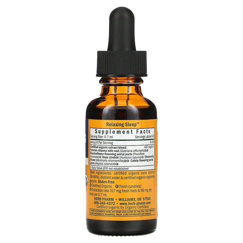 Herb Pharm, Relaxing Sleep, 1 fl oz (30 ml) 90900000415