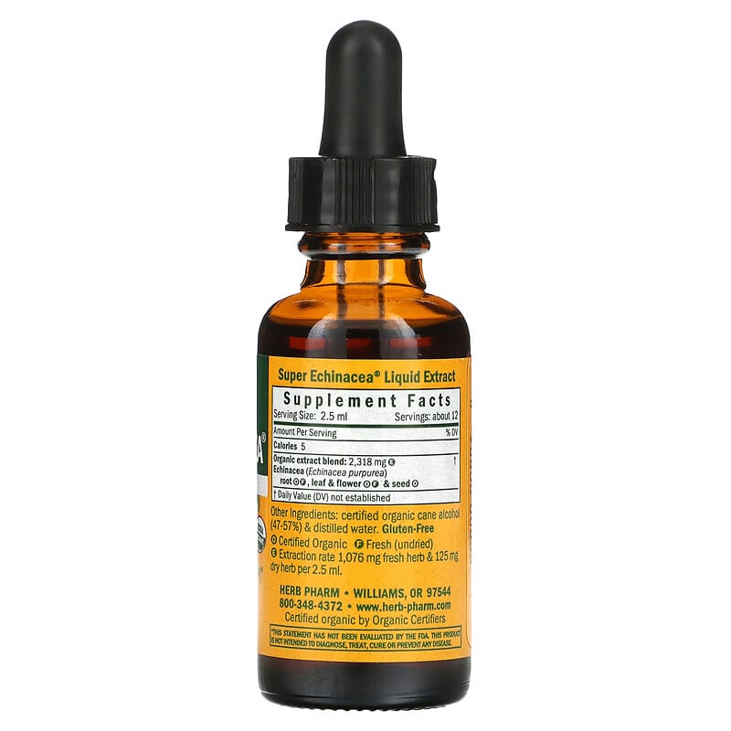 Herb Pharm, Super Echinacea, 1 fl oz (30 ml) 90800000331