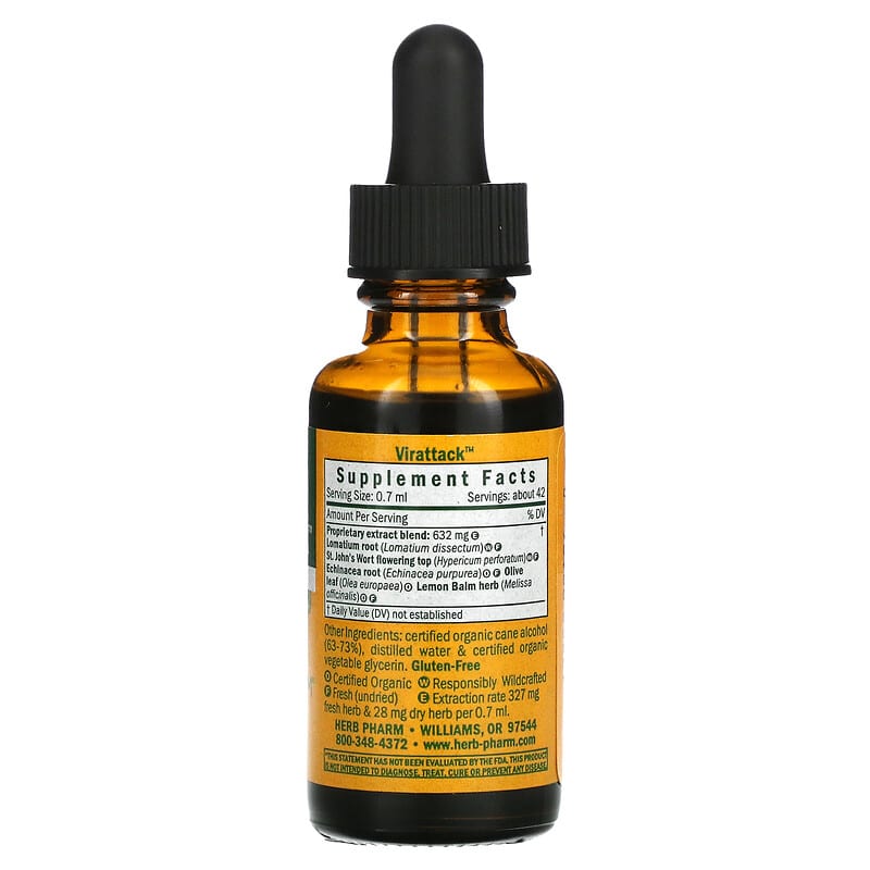 Herb Pharm, Virattack, 1 fl oz (30 ml) 90900000293