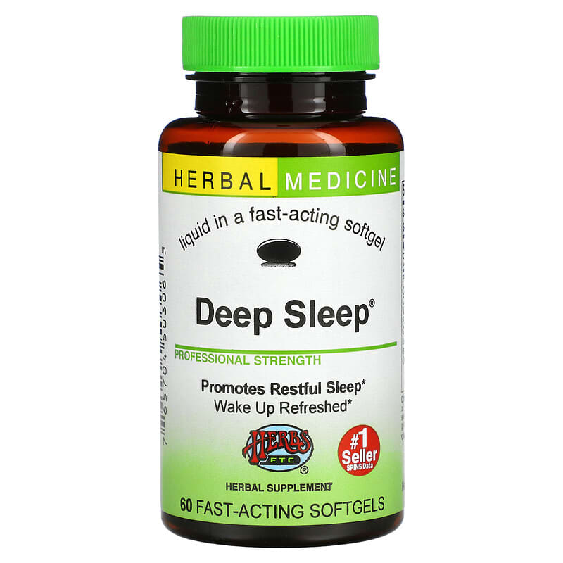 Herbs Etc. Deep Sleep 60 Fast-Acting Softgels 765704503065