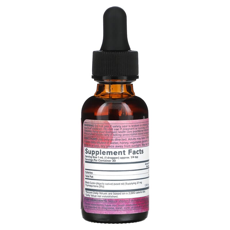 Heritage Store, Black Seed Oil, 1 fl oz (30 ml) 76970449699