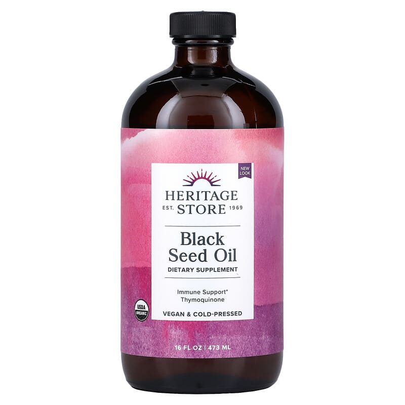 Heritage Store Black Seed Oil 16 fl oz (473 ml) 76970825714