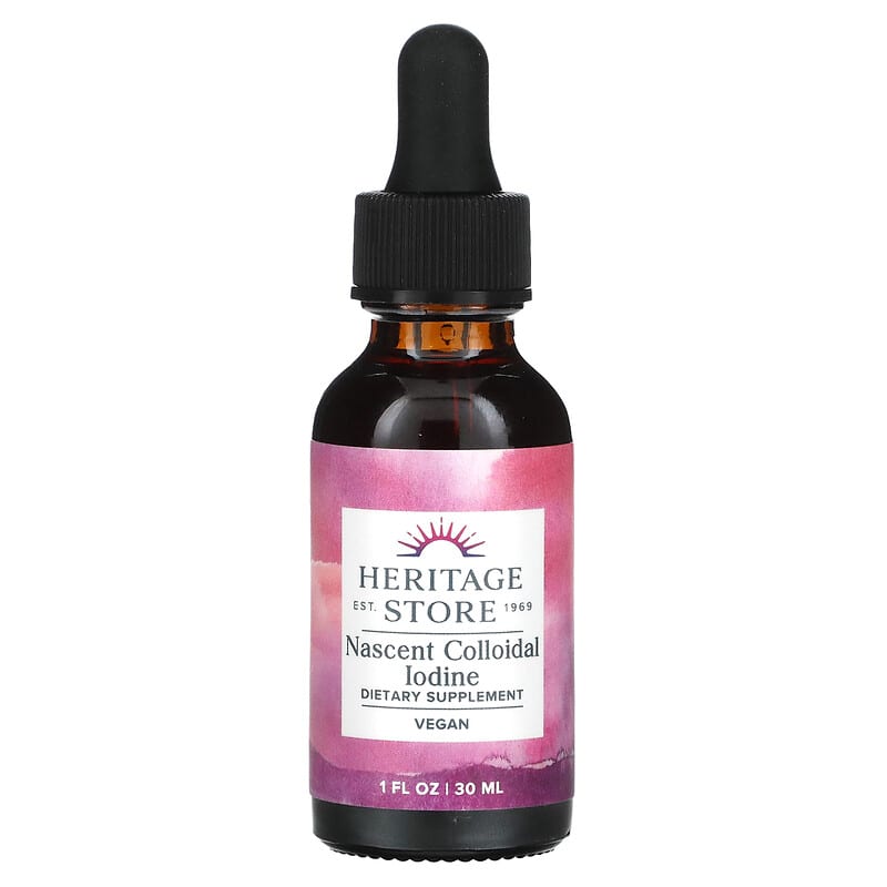 Heritage Store Nascent Colloidal Iodine 1 fl oz (30 ml) 76970842322