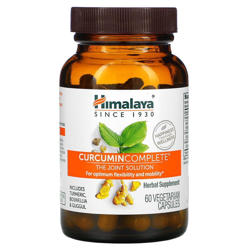 Himalaya, Curcumin Complete, The Joint Solution, 60 Vegetarian Capsules 605069060523