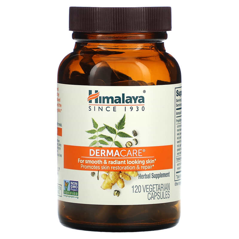 Himalaya, DermaCare, 120 Vegetarian Capsules 605069022019