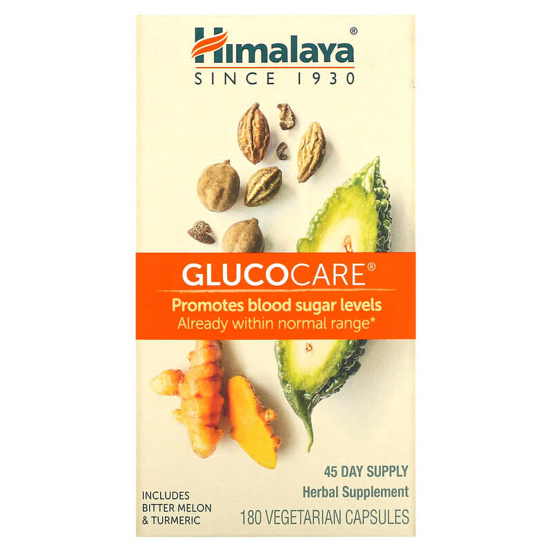 Himalaya GlucoCare 180 Vegetarian Capsules 605069009119