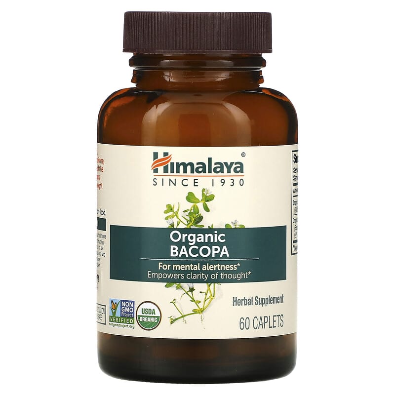 Himalaya, Organic Bacopa, 60 Caplets 605069403016
