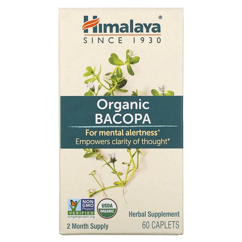 Himalaya Organic Bacopa 60 Caplets 605069403016