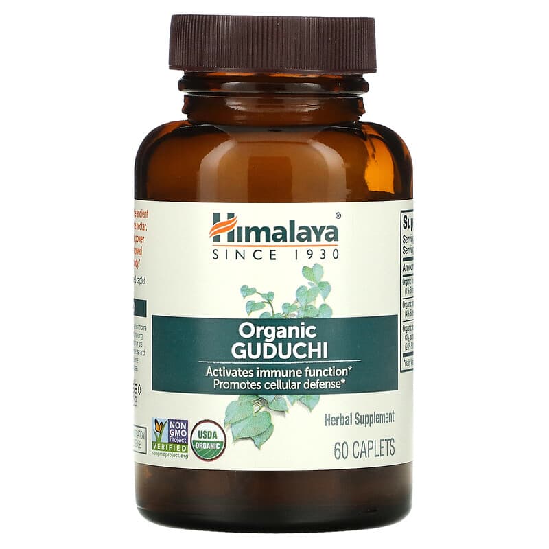 Himalaya, Organic Guduchi, 60 Caplets 605069406017