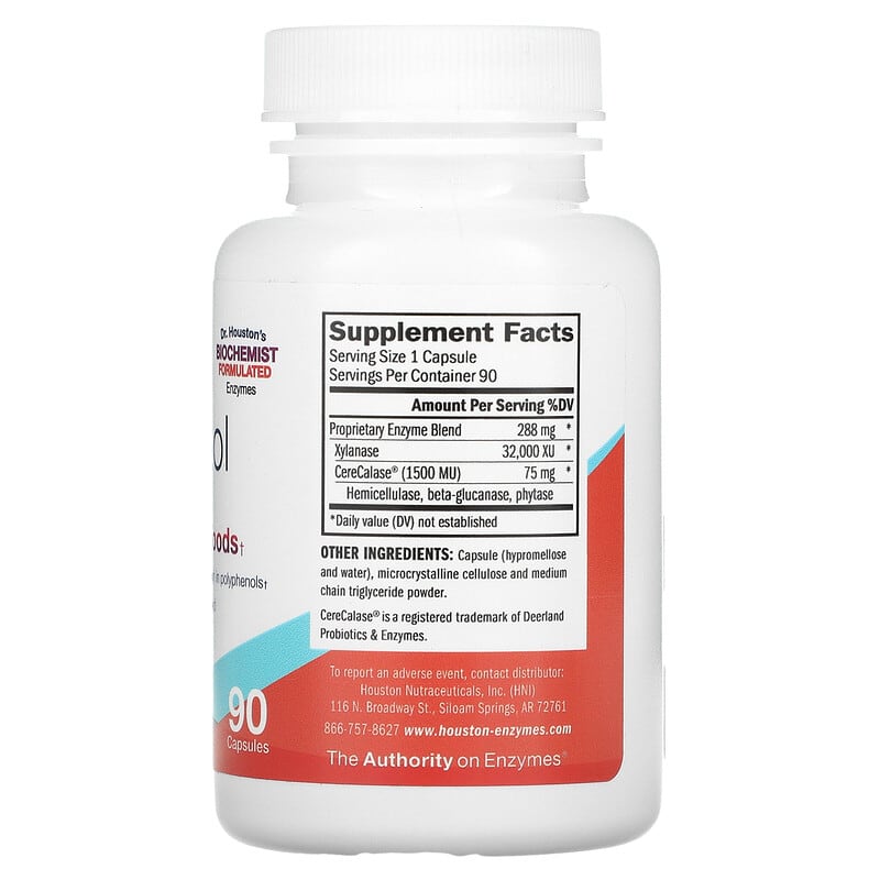 Houston Enzymes, No-Fenol, 90 Capsules 898631000274