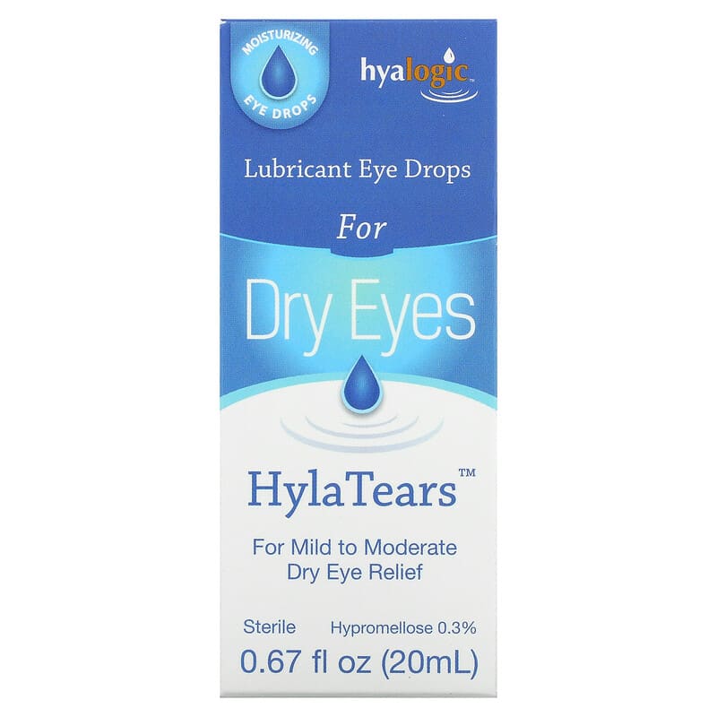 Hyalogic LLC HylaTears Lubricant Eye Drops for Dry Eyes 0.67 fl oz (20 ml) 858259000704
