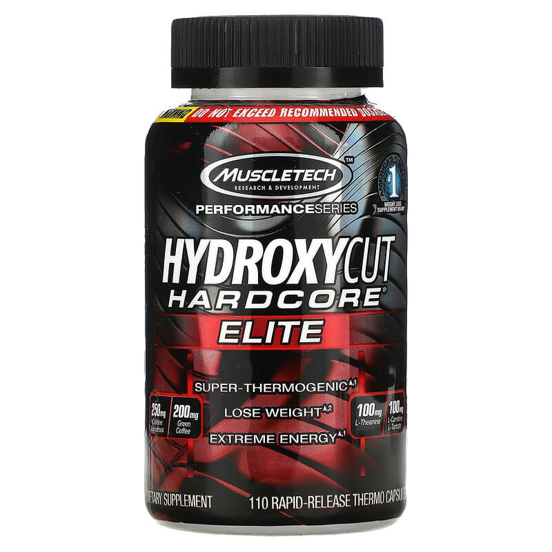 Hydroxycut Hardcore Elite 110 Rapid-Release Thermo Capsules 631656202052