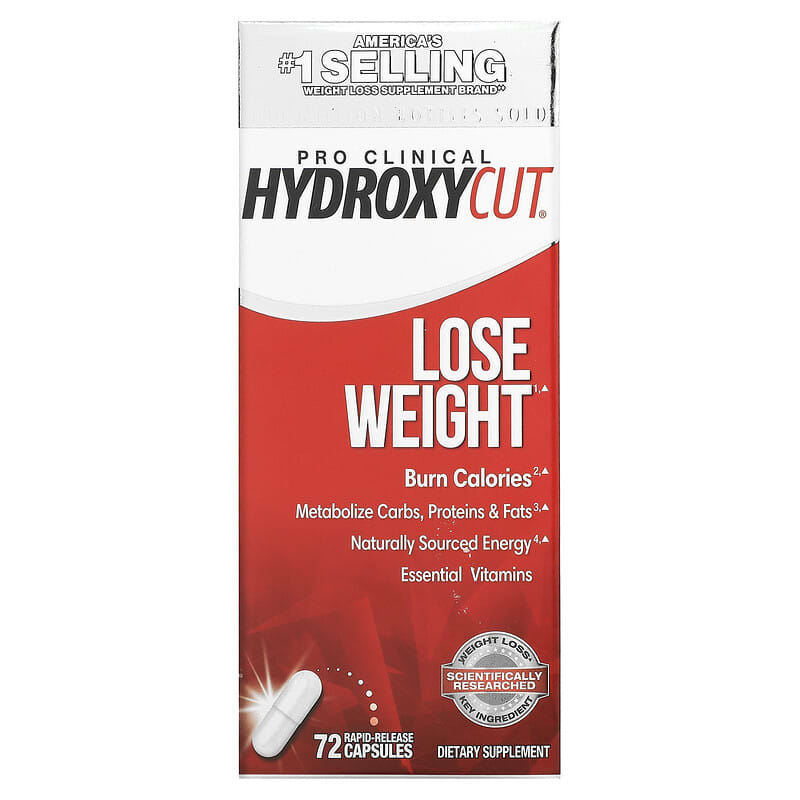 Hydroxycut Pro Clinical Hydroxycut Lose Weight 72 Rapid-Release Capsules 631656608847