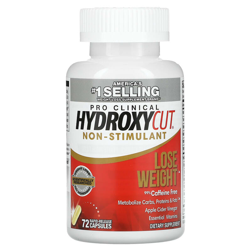 Hydroxycut, Pro Clinical Hydroxycut, Non-Stimulant, 72 Rapid-Release Capsules 631656608809