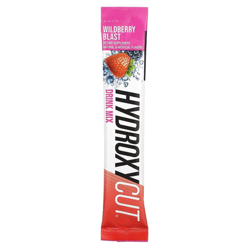 Hydroxycut, Weight Loss Drink Mix, Wildberry Blast, 21 Packets, 1.9 oz (53 g) 631656860702