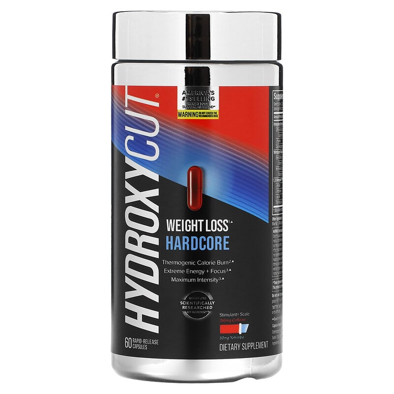 Hydroxycut, Weight Loss Hardcore, 60 Rapid Release Capsules 631656603200
