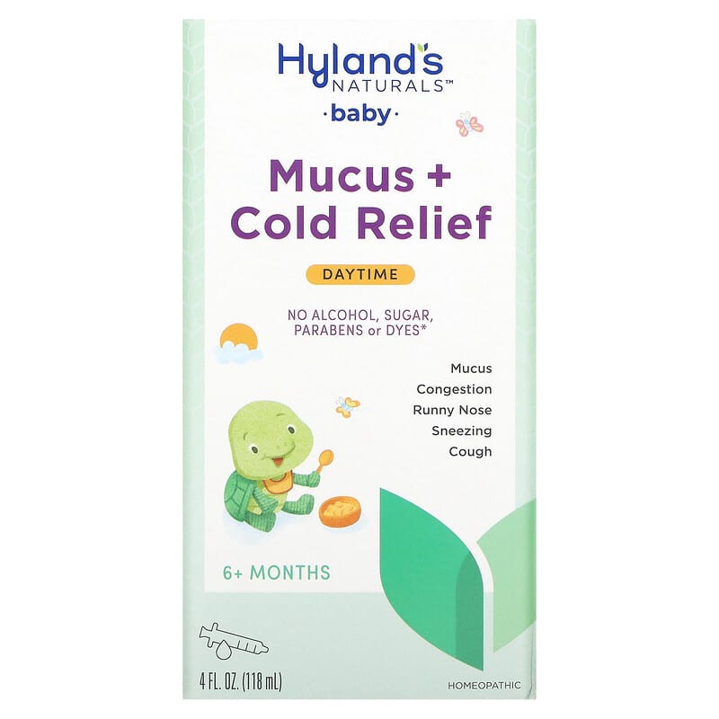 Hyland's Baby Mucus + Cold Relief Daytime Ages 6+ Months 4 fl oz (118 ml) 354973328419
