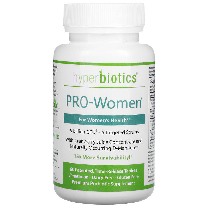 Hyperbiotics PRO-Women 5 Billion CFU 60 Time-Release Tablets 9506000113739
