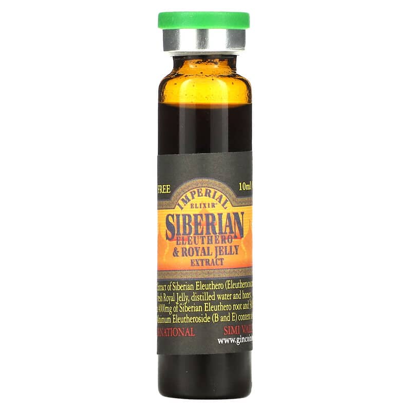 Imperial Elixir, Siberian Eleuthero & Royal Jelly Extract, Alcohol Free, 4000 mg, 30 Bottles, 0.34 fl oz (10 ml) Each 715783393576