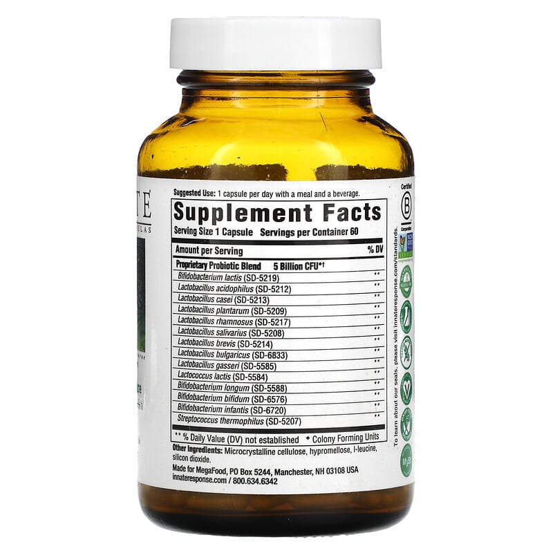 Innate Response Formulas, Flora 5-14, Complete Care, 60 Capsules 51494401293