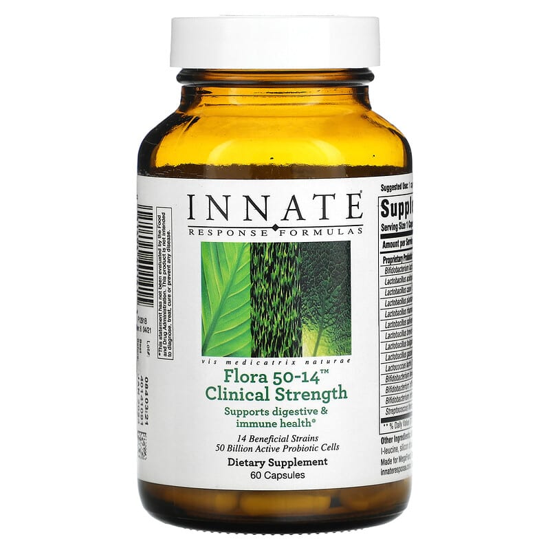 Innate Response Formulas Flora 50-14 Clinical Strength 60 Capsules 51494401415