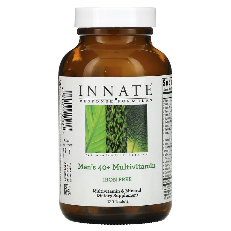 Innate Response Formulas Men's 40+ Multivitamin Iron Free 120 Tablets 51494401637