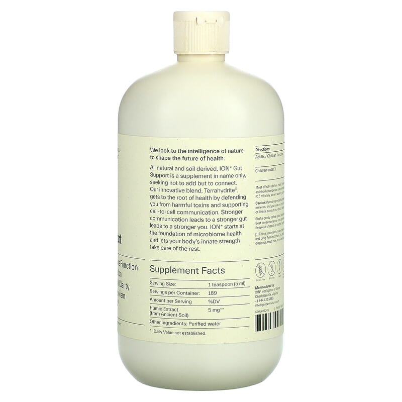 ION Intelligence of Nature, Gut Support, 32 fl oz (946 ml) 858562007414