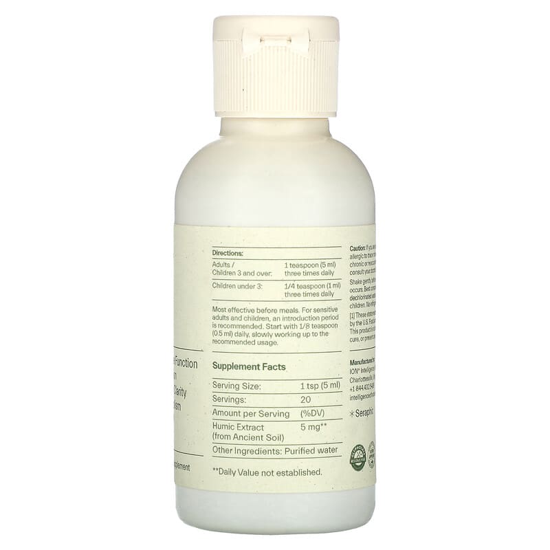 ION Intelligence of Nature, Gut Support, Mineral Supplement, 3.4 fl oz (100 ml) 858562007384