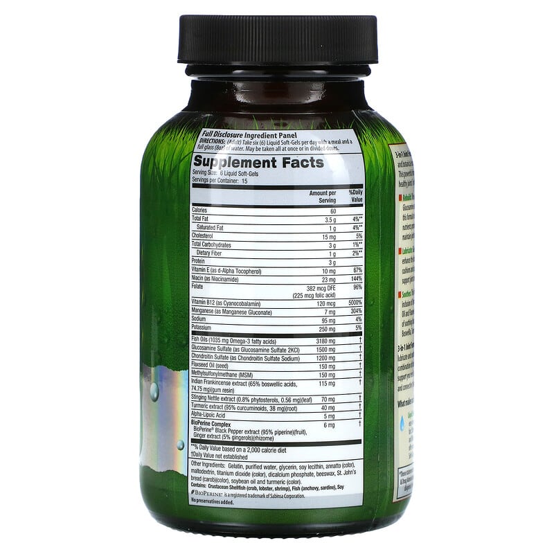 Irwin Naturals, 3-in-1 Joint Formula, 90 Liquid Soft-Gels 710363262426
